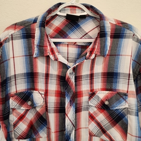 Reworked Plaid Flannel Western Shirt “Yellow Rose of Texas” Cowgirl Rodeo 2XL - Picture 3 of 4